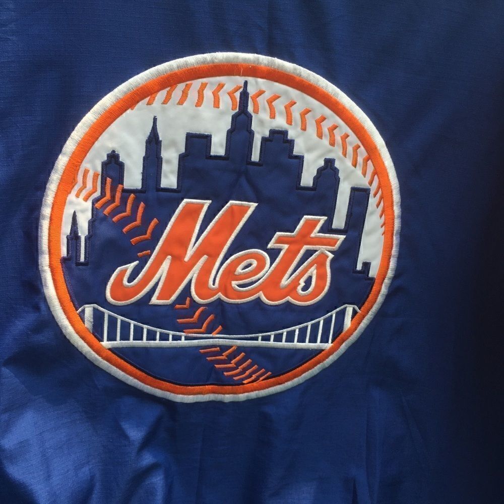 NY Mets Vintage Zip Up Jacket - Picture 2 of 6